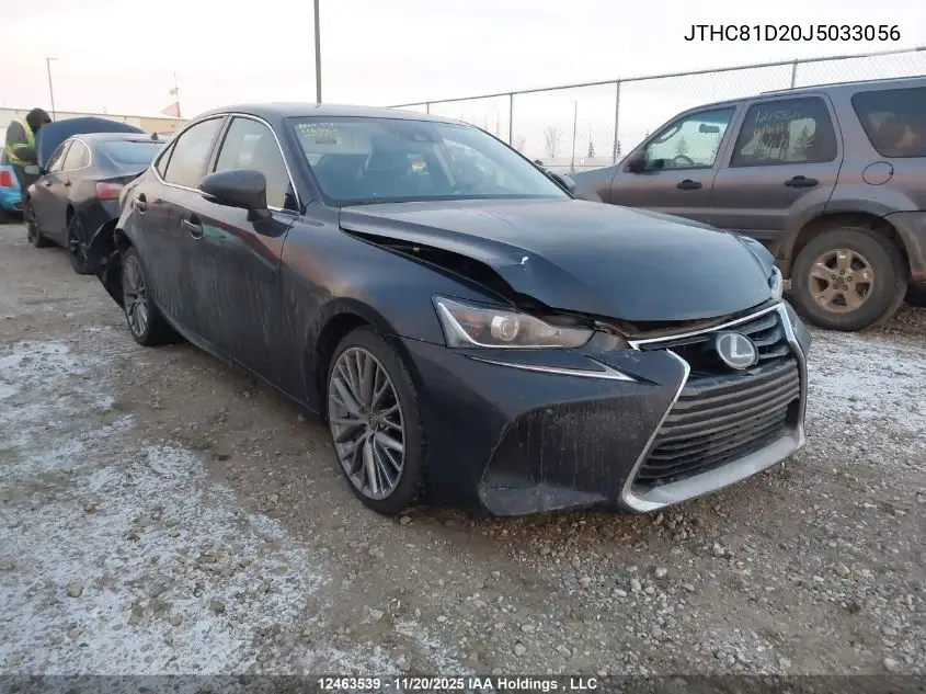 JTHC81D20J5033056 2018 Lexus Is 300 300