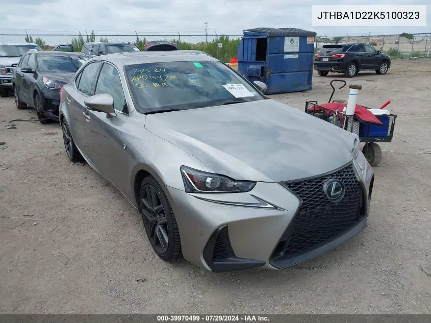 JTHBA1D22K5100323 2019 Lexus Is 300 300