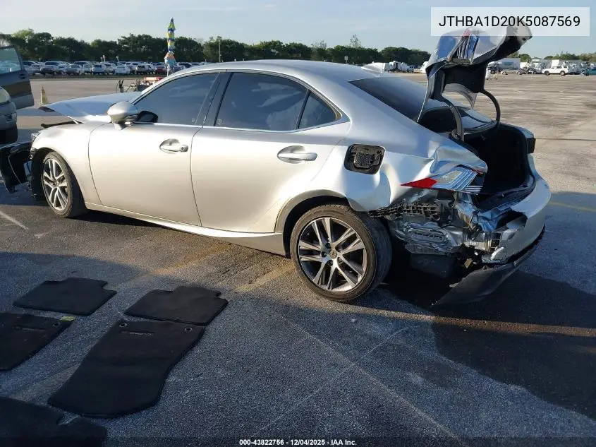 JTHBA1D20K5087569 2019 Lexus Is 300