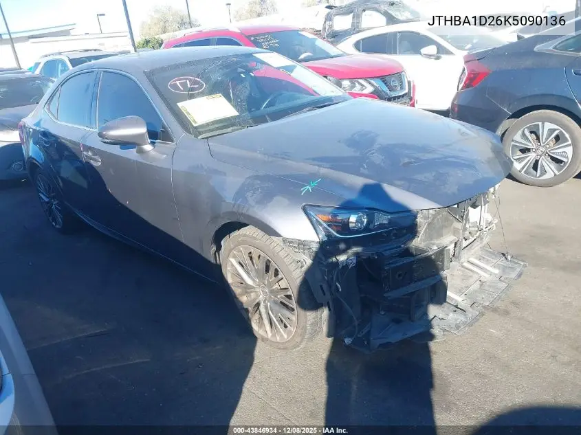 JTHBA1D26K5090136 2019 Lexus Is 300