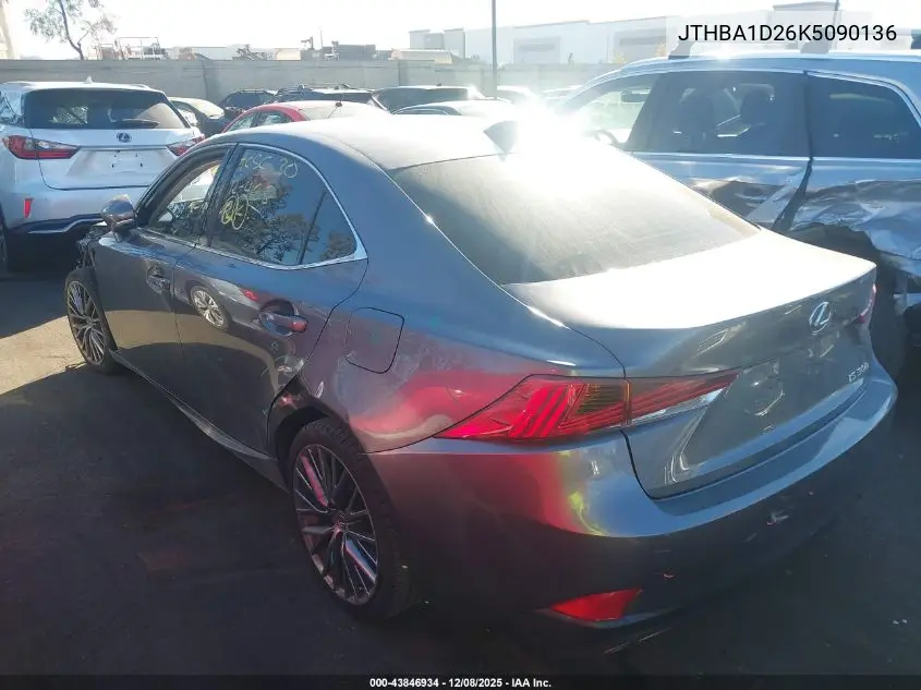 JTHBA1D26K5090136 2019 Lexus Is 300