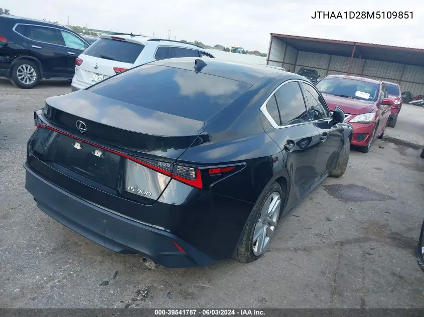 JTHAA1D28M5109851 2021 Lexus Is 300