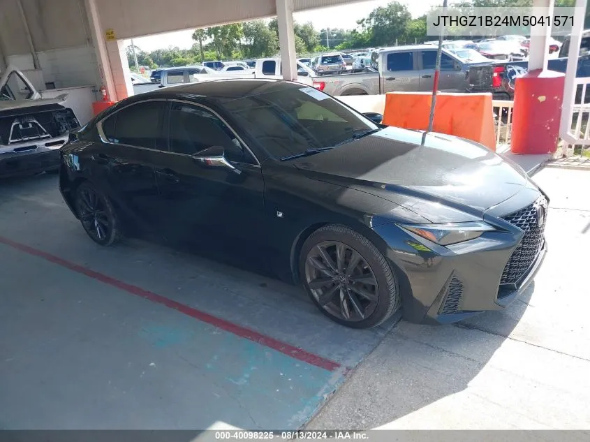 JTHGZ1B24M5041571 2021 Lexus Is 350 F Sport