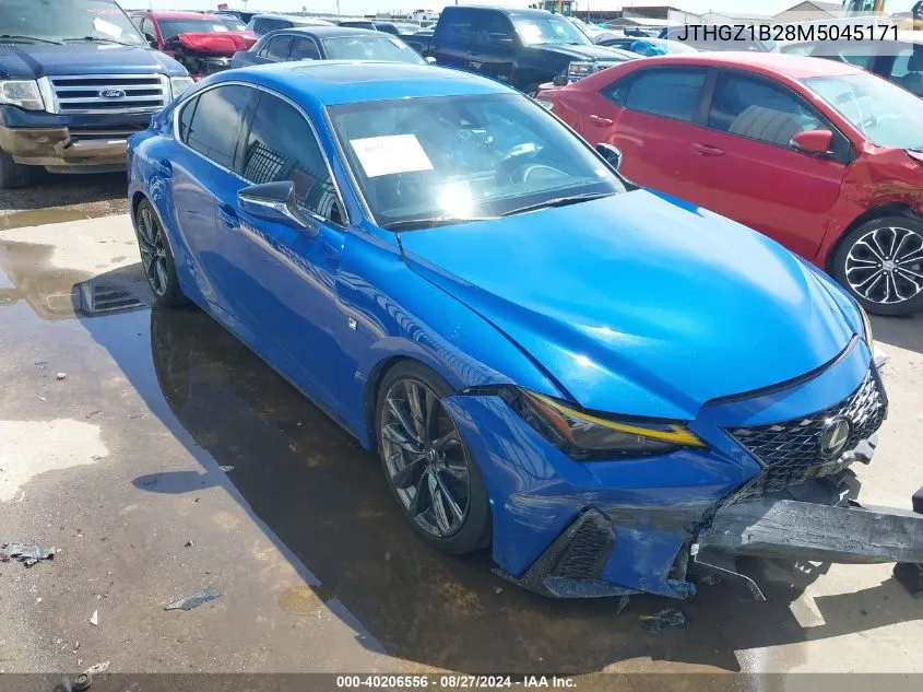 JTHGZ1B28M5045171 2021 Lexus Is 350 F Sport