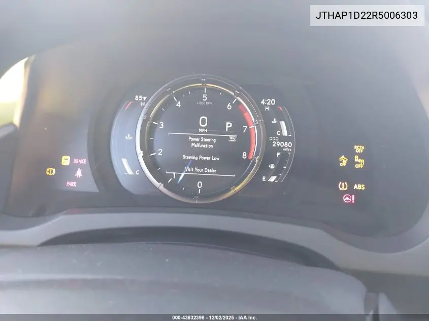 JTHAP1D22R5006303 2024 Lexus Is 500 F Sport Performance Premium