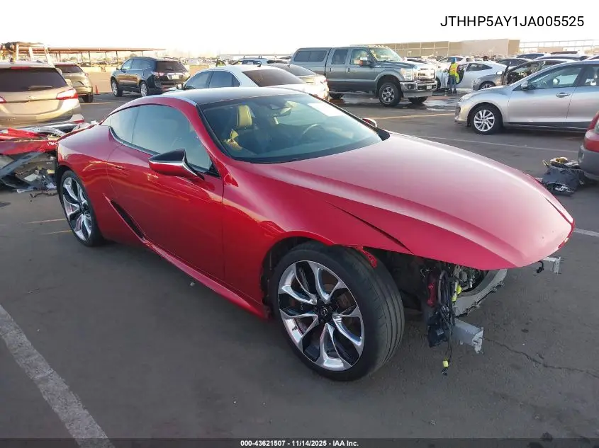 JTHHP5AY1JA005525 2018 Lexus Lc 500