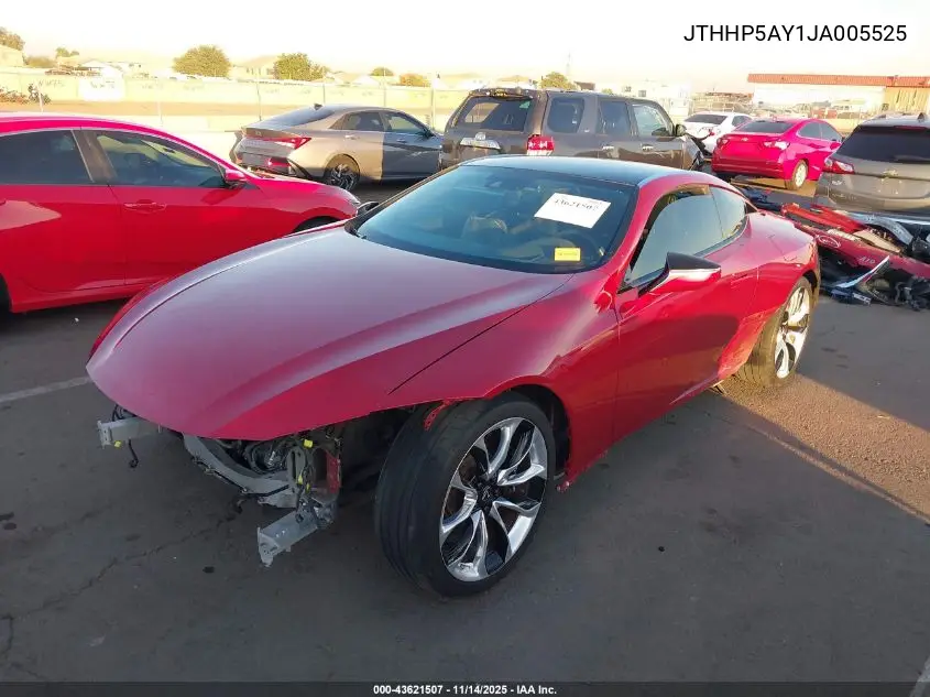 JTHHP5AY1JA005525 2018 Lexus Lc 500
