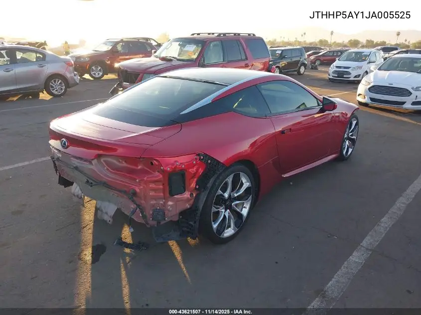 JTHHP5AY1JA005525 2018 Lexus Lc 500