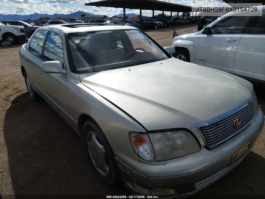 1999 Lexus Ls 400 VIN: JT8BH28F8X0154728 Lot: 44424289