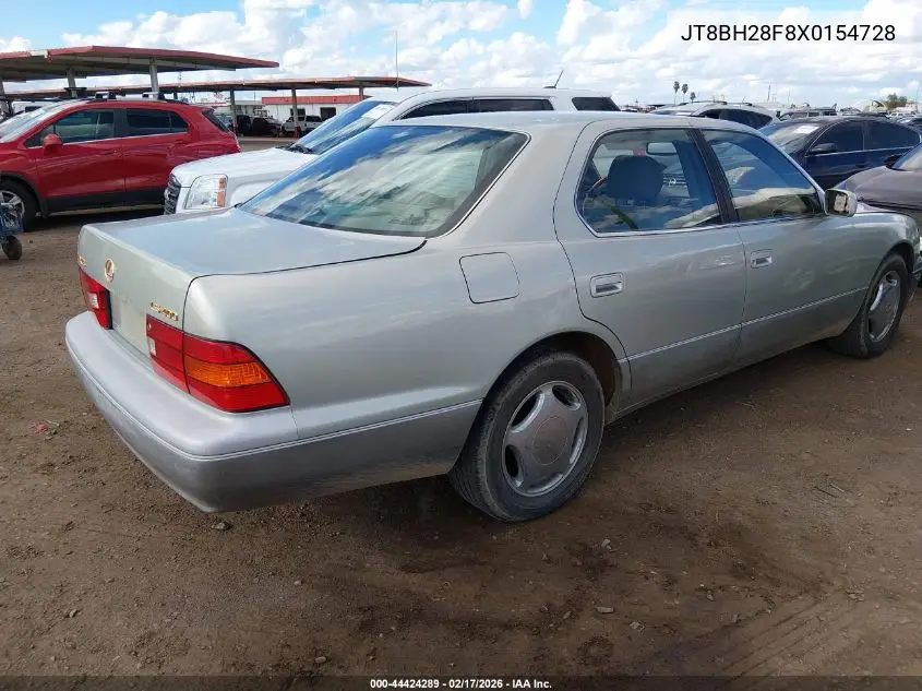 1999 Lexus Ls 400 VIN: JT8BH28F8X0154728 Lot: 44424289