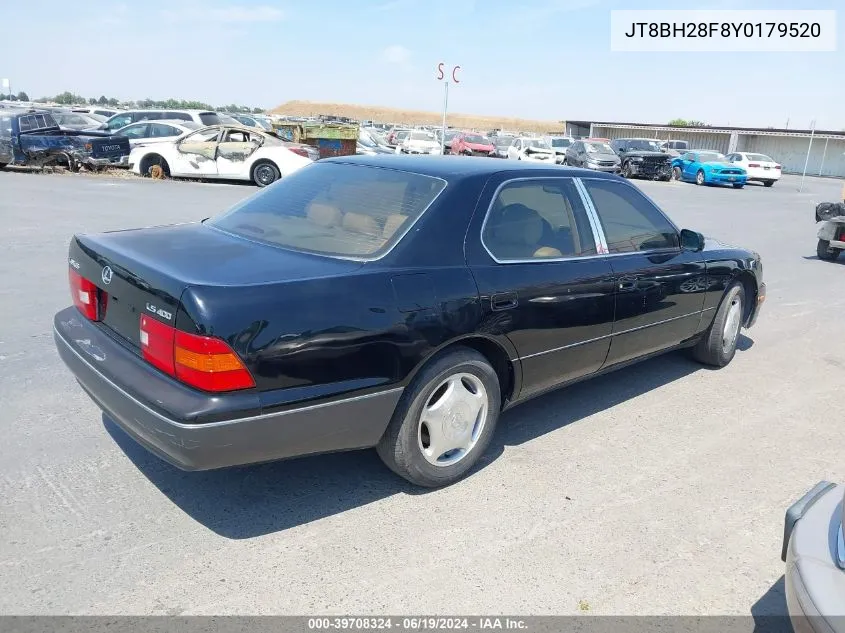 JT8BH28F8Y0179520 2000 Lexus Ls 400