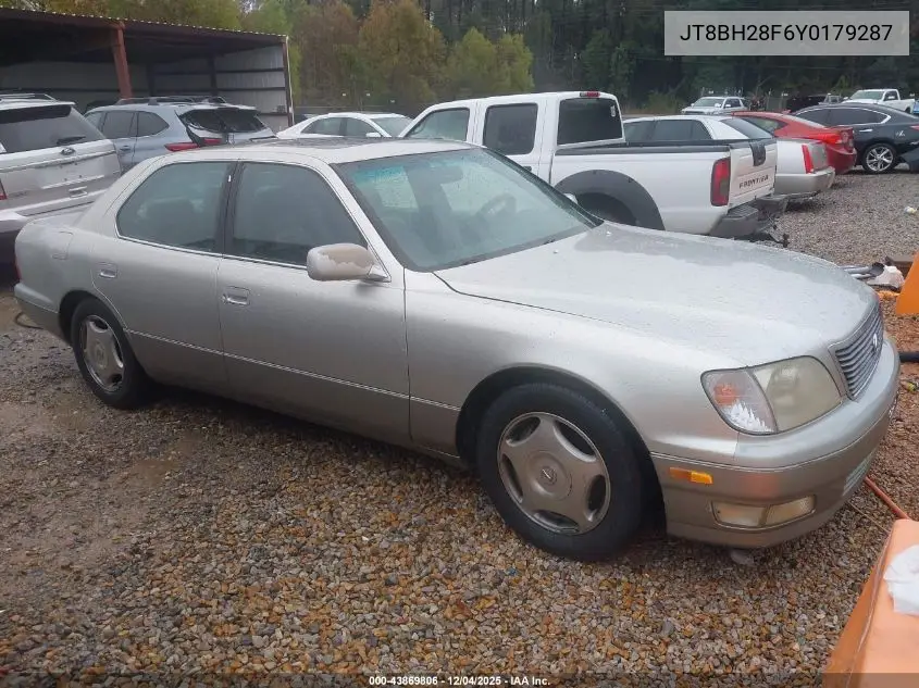 JT8BH28F6Y0179287 2000 Lexus Ls 400