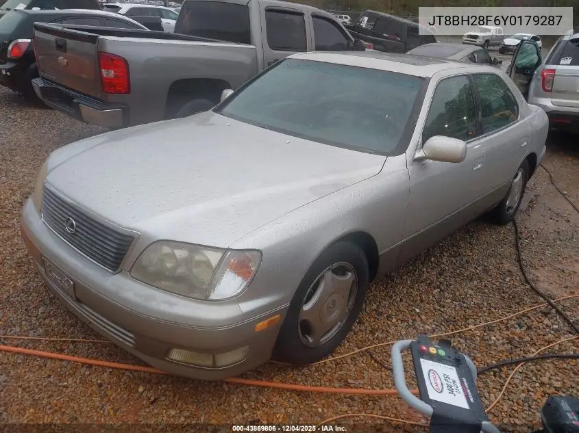 JT8BH28F6Y0179287 2000 Lexus Ls 400