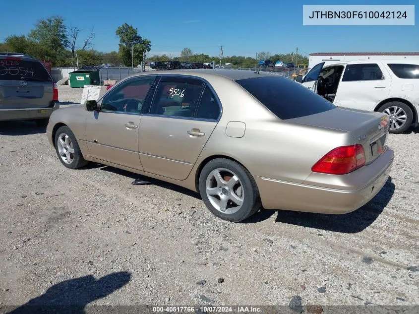 JTHBN30F610042124 2001 Lexus Ls 430