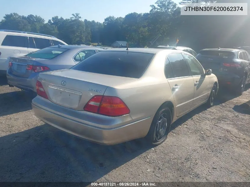 JTHBN30F620062374 2002 Lexus Ls 430