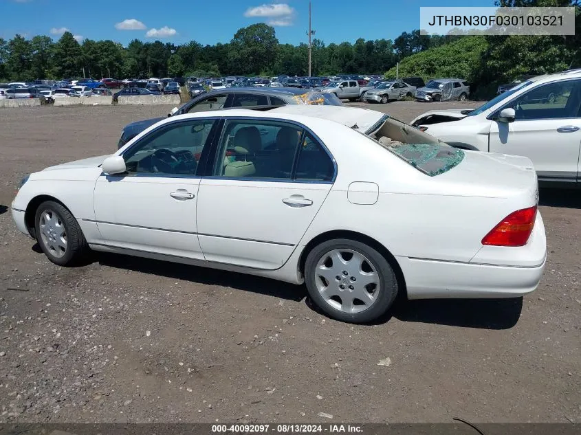 JTHBN30F030103521 2003 Lexus Ls 430