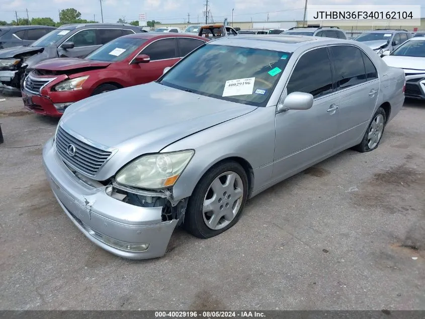 JTHBN36F340162104 2004 Lexus Ls 430