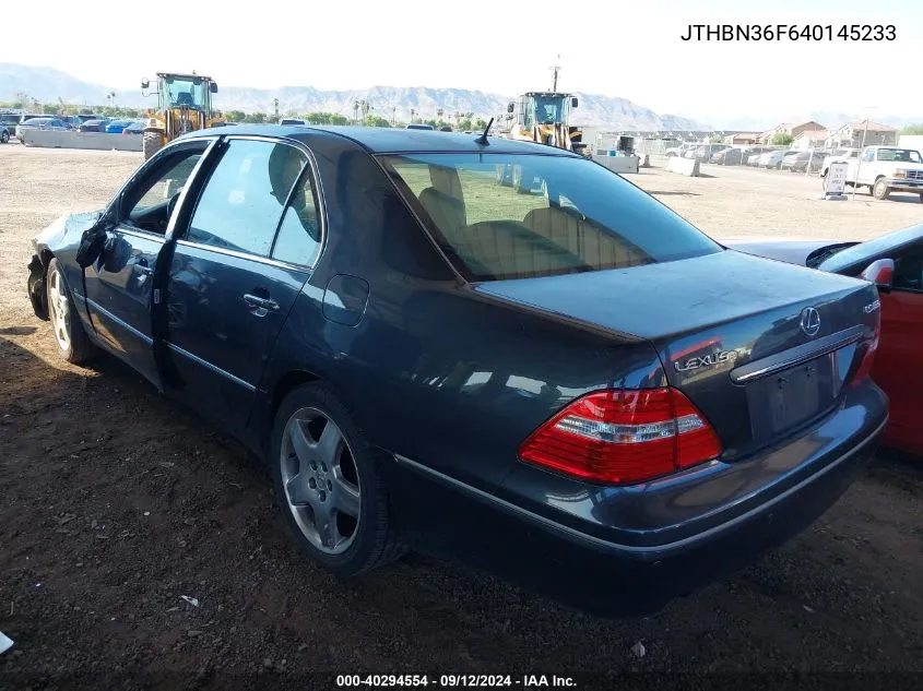 JTHBN36F640145233 2004 Lexus Ls 430