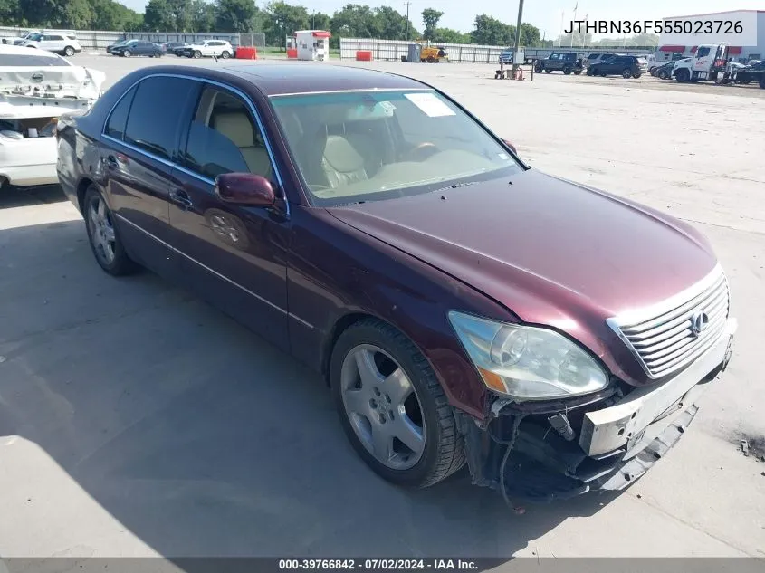 JTHBN36F555023726 2005 Lexus Ls 430