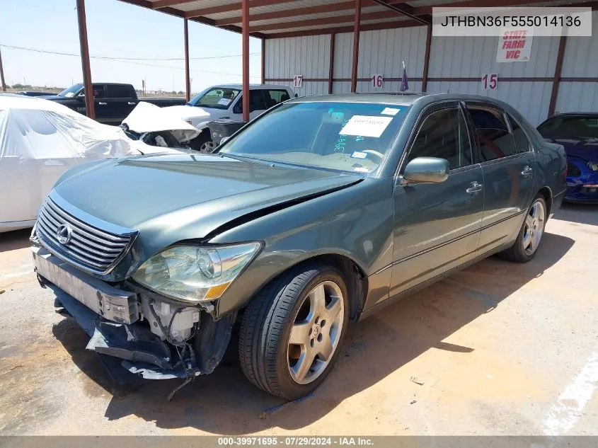 JTHBN36F555014136 2005 Lexus Ls 430