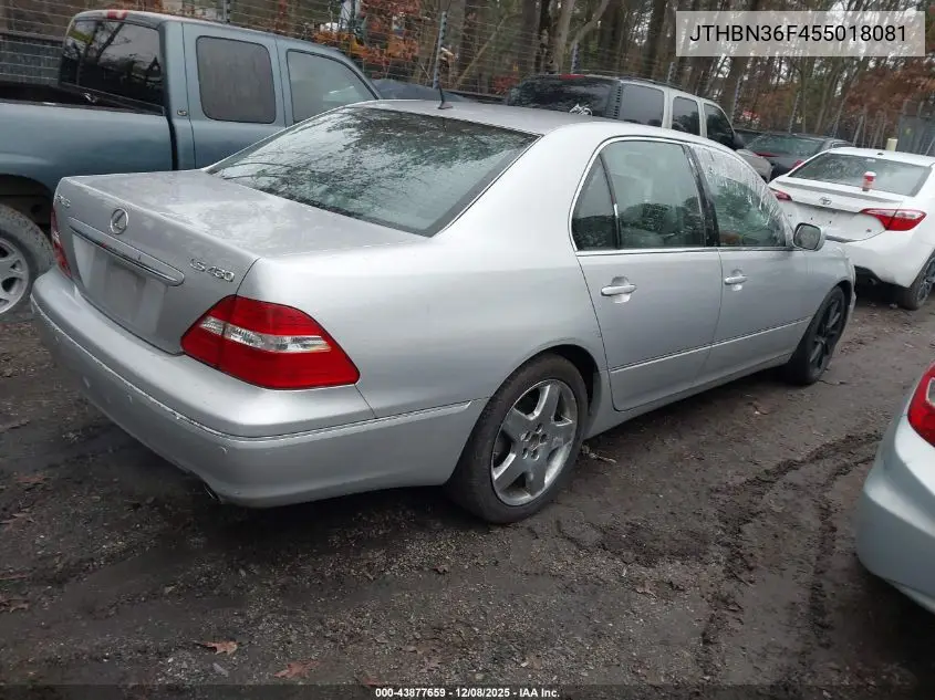 JTHBN36F455018081 2005 Lexus Ls 430