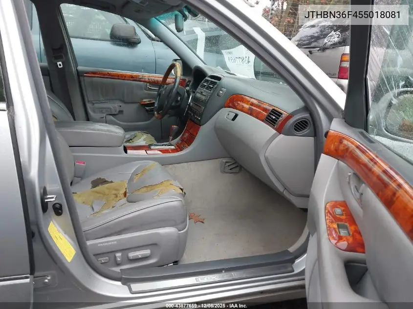 JTHBN36F455018081 2005 Lexus Ls 430