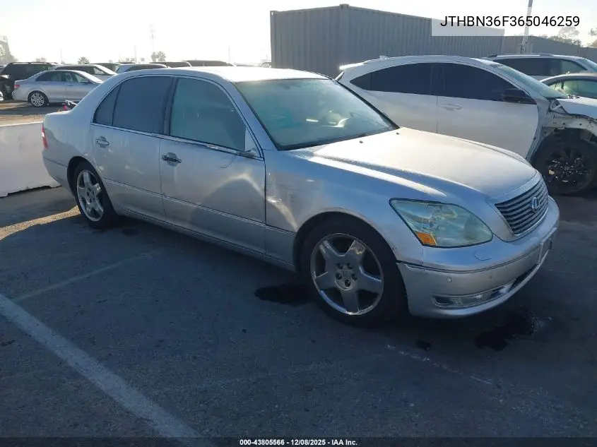 JTHBN36F365046259 2006 Lexus Ls 430