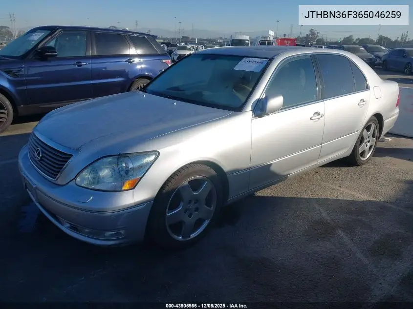 JTHBN36F365046259 2006 Lexus Ls 430
