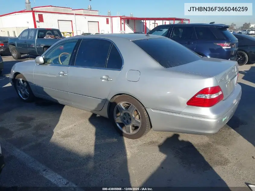 JTHBN36F365046259 2006 Lexus Ls 430