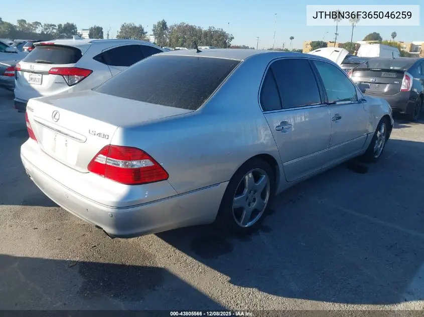 JTHBN36F365046259 2006 Lexus Ls 430