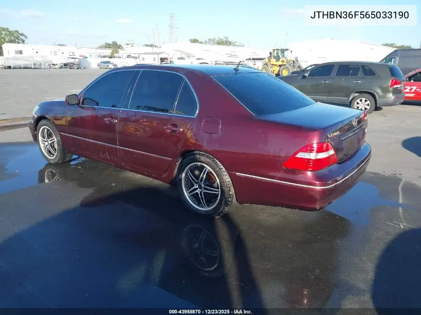 JTHBN36F565033190 2006 Lexus Ls 430