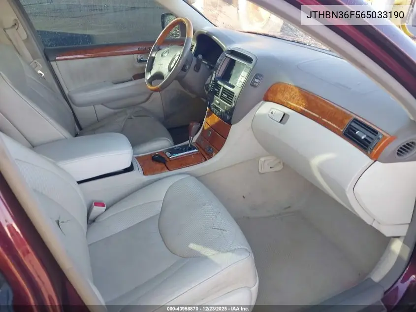 JTHBN36F565033190 2006 Lexus Ls 430