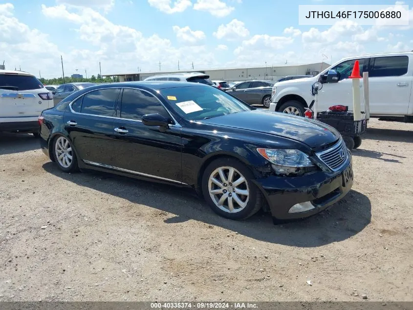 JTHGL46F175006880 2007 Lexus Ls 460 L