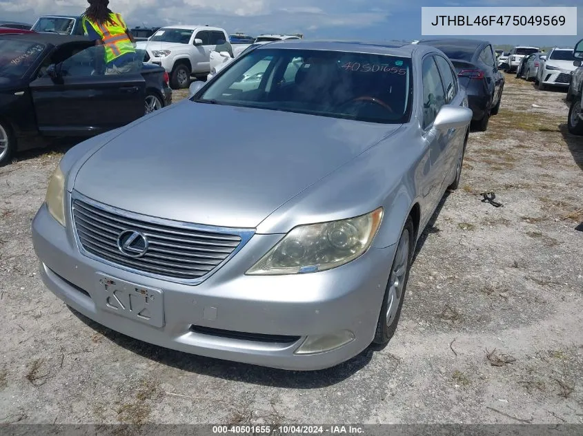 JTHBL46F475049569 2007 Lexus Ls 460