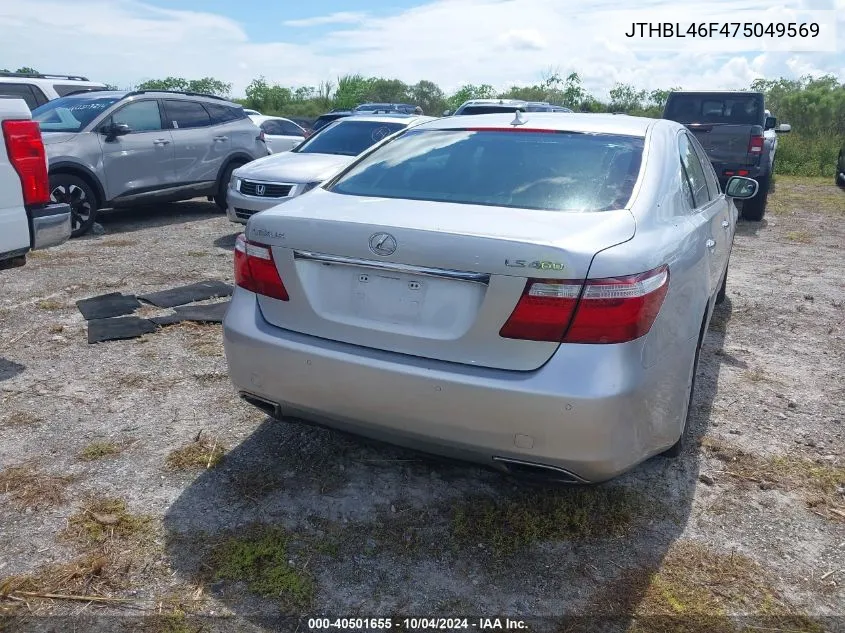 JTHBL46F475049569 2007 Lexus Ls 460