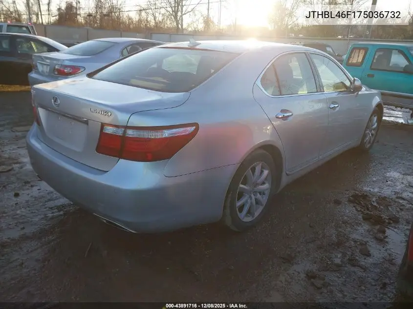 JTHBL46F175036732 2007 Lexus Ls 460