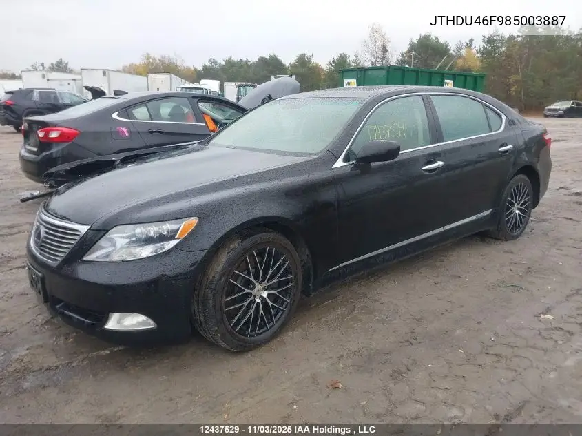 JTHDU46F985003887 2008 Lexus Ls 600Hl