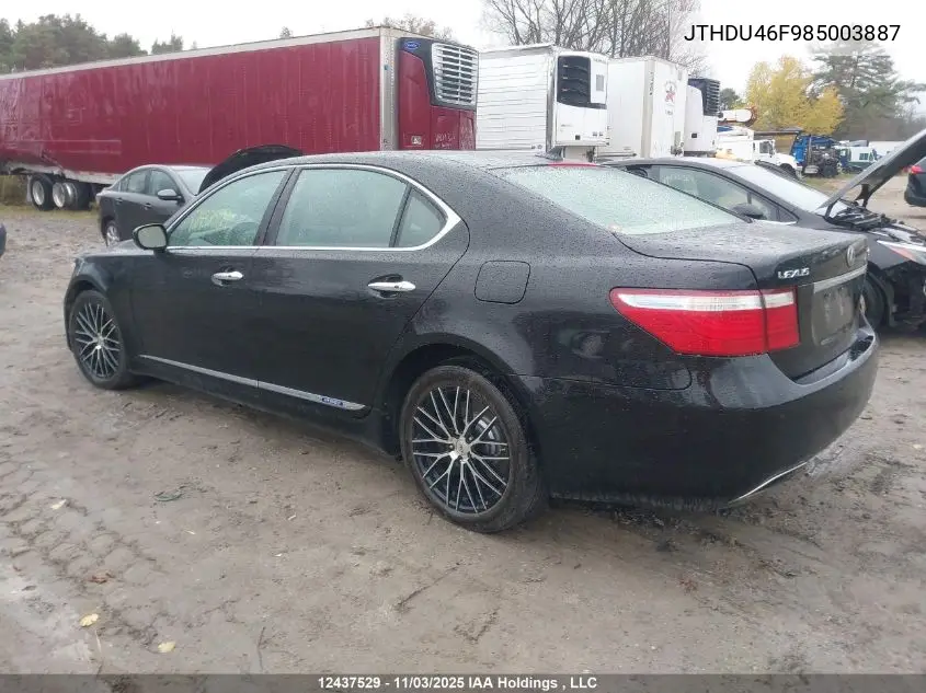 JTHDU46F985003887 2008 Lexus Ls 600Hl