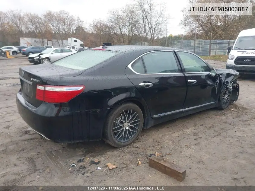 JTHDU46F985003887 2008 Lexus Ls 600Hl