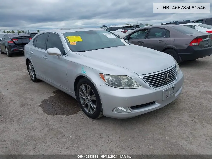 JTHBL46F785081546 2008 Lexus Ls 460