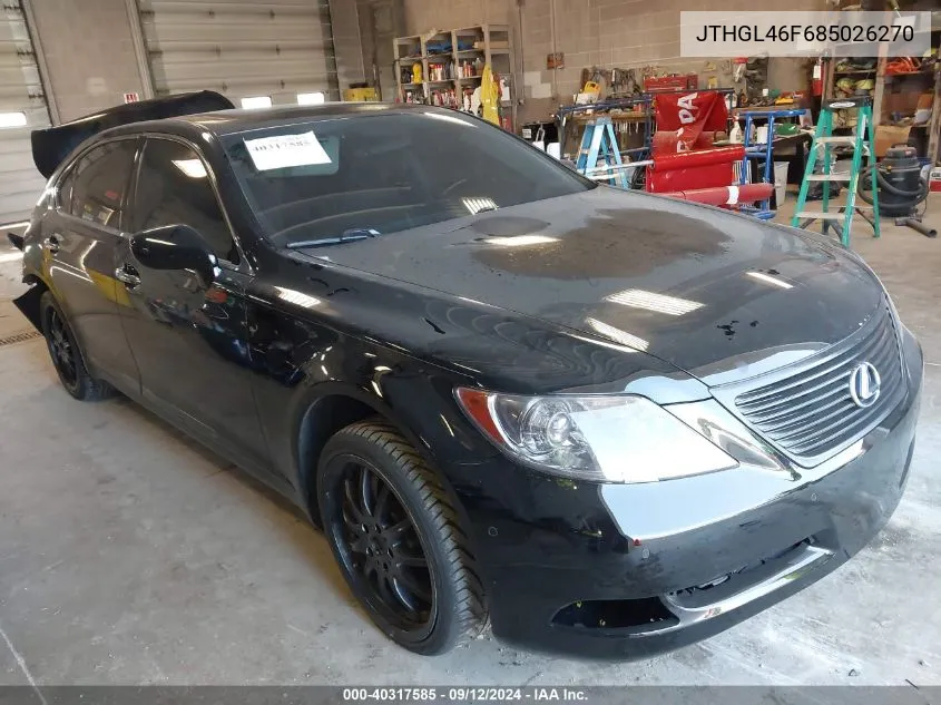 JTHGL46F685026270 2008 Lexus Ls 460L