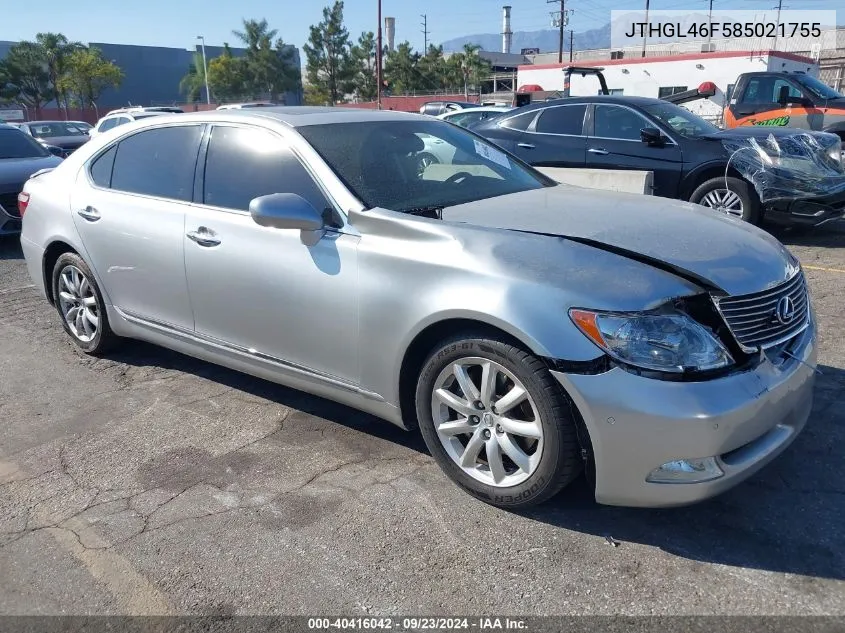 JTHGL46F585021755 2008 Lexus Ls 460 L