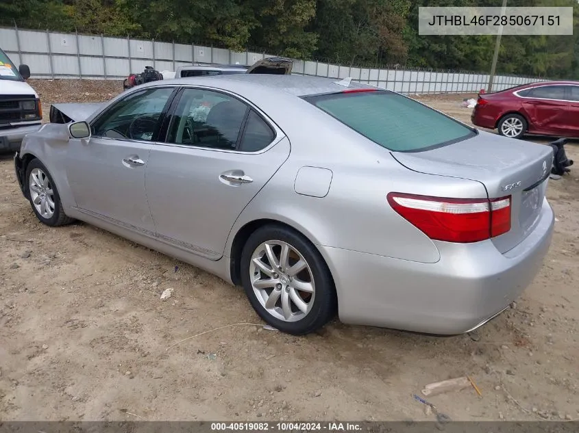 JTHBL46F285067151 2008 Lexus Ls 460