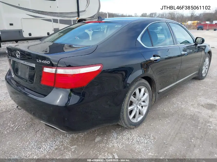 JTHBL46F385061102 2008 Lexus Ls 460