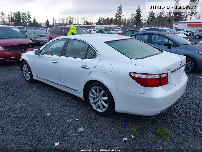 JTHBL46F485069922 2008 Lexus Ls 460