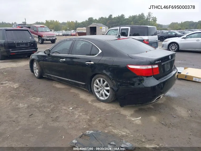 JTHCL46F695000378 2009 Lexus Ls 460