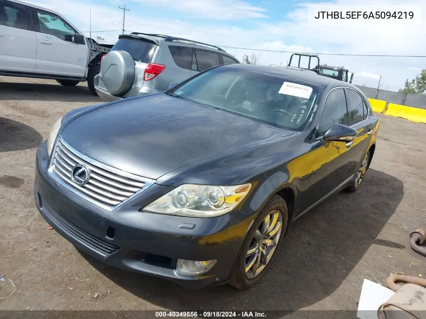 JTHBL5EF6A5094219 2010 Lexus Ls 460