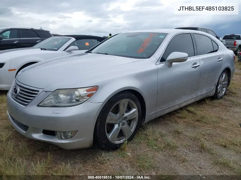 JTHBL5EF4B5103825 2011 Lexus Ls 460