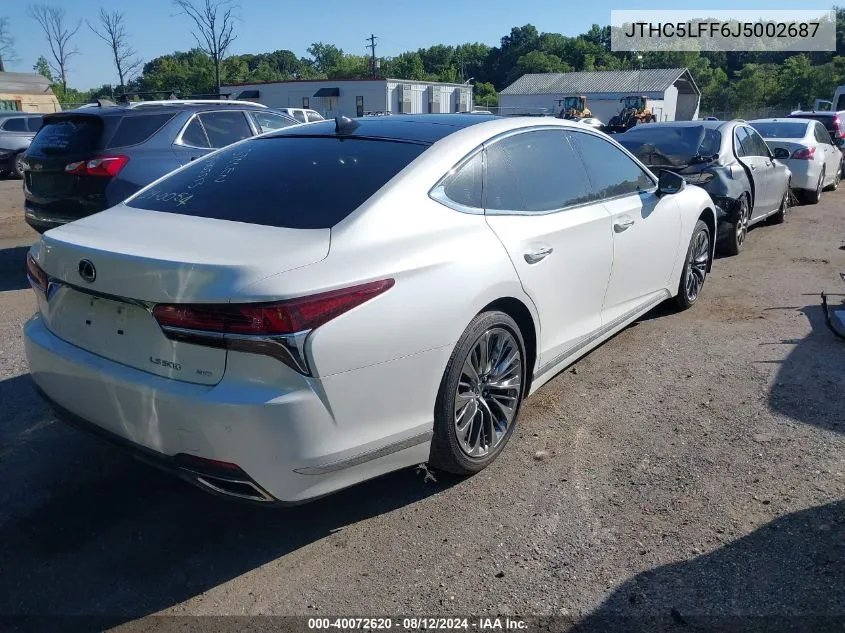 JTHC5LFF6J5002687 2018 Lexus Ls 500