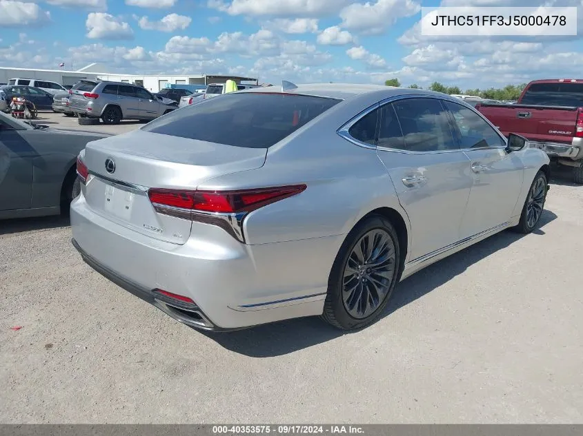 JTHC51FF3J5000478 2018 Lexus Ls 500